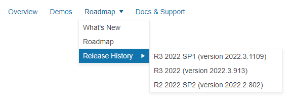 Sample Telerik UI for ASP.NET Core Menu