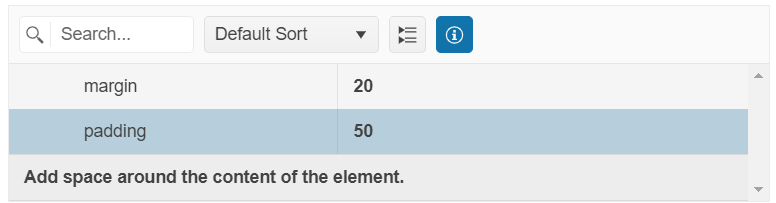 UI for ASP.NET Core PropertyGrid Details box