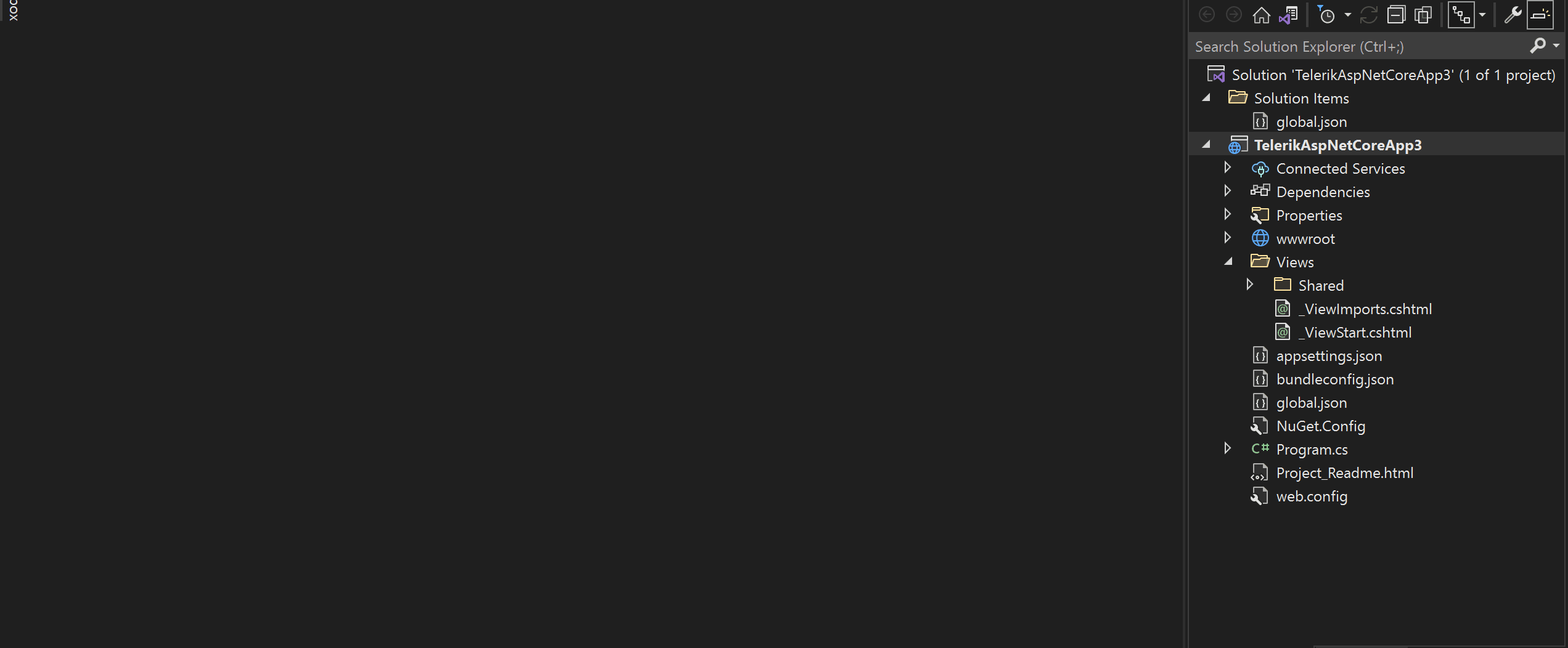 UI for ASP.NET Core Using the Telerik UI Scaffolder for Core
