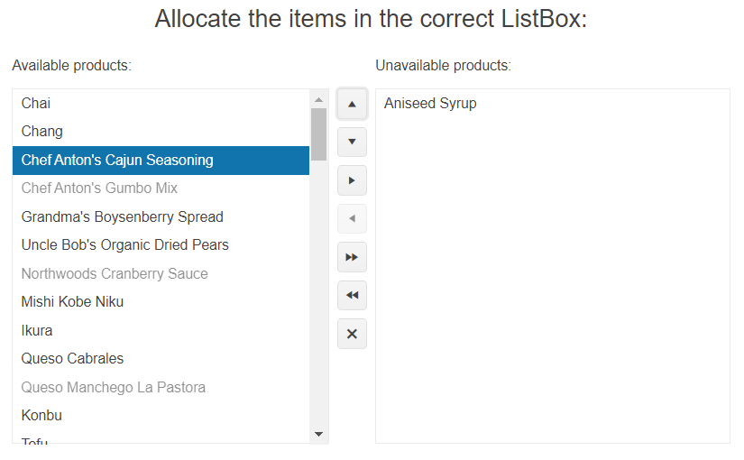 Sample Telerik UI for ASP.NET Core Wizard