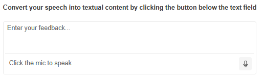 Sample Telerik UI for ASP.NET Core SpeechToTextButton