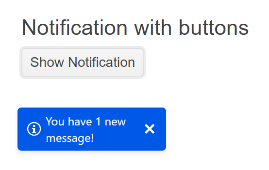 Sample Telerik UI for ASP.NET MVC Notification