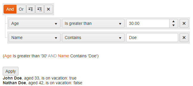 UI for ASP.NET MVC Filter Overview