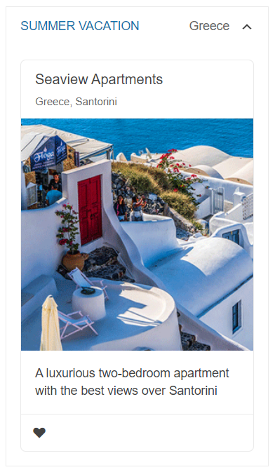 Sample Telerik UI for ASP.NET MVC ExpansionPanel