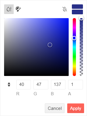 FlatColorPicker component