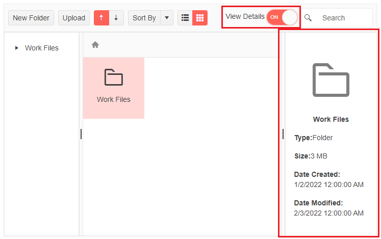 Blazor FileManager Preview Pane