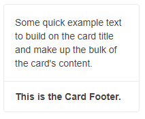 Card Footer