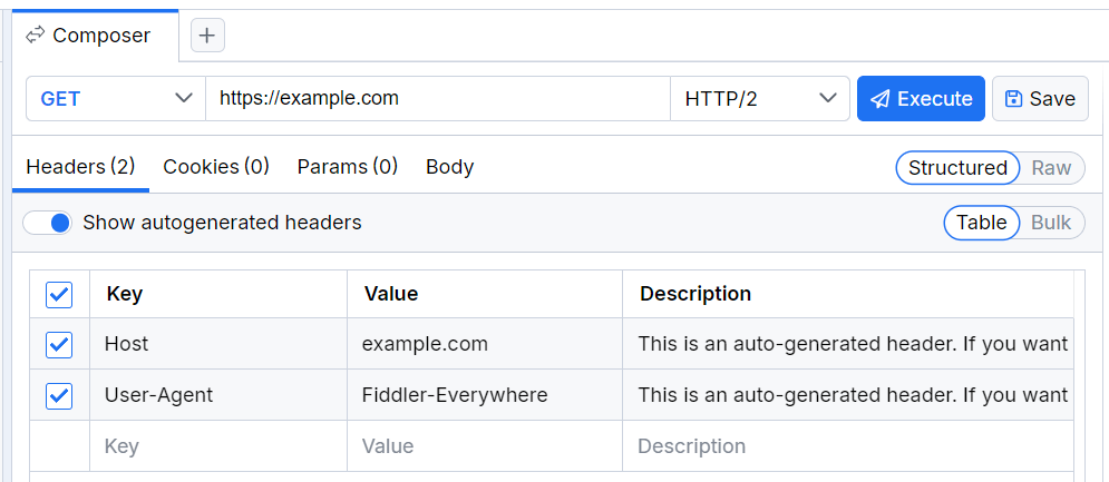 structured mode in Composer