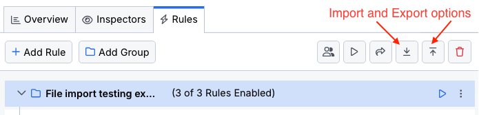 FARX import and export options