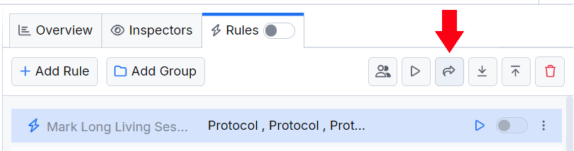 Sharing a rule or group of rules