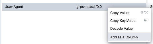 Create a custom column in Fiddler Everywhere