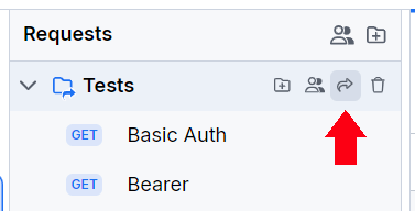 Sharing an API request collection