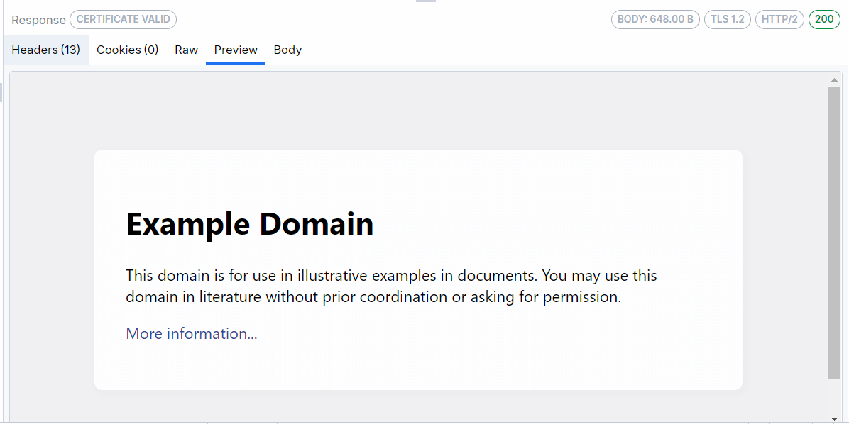 Preview Inspector rendering HTML content