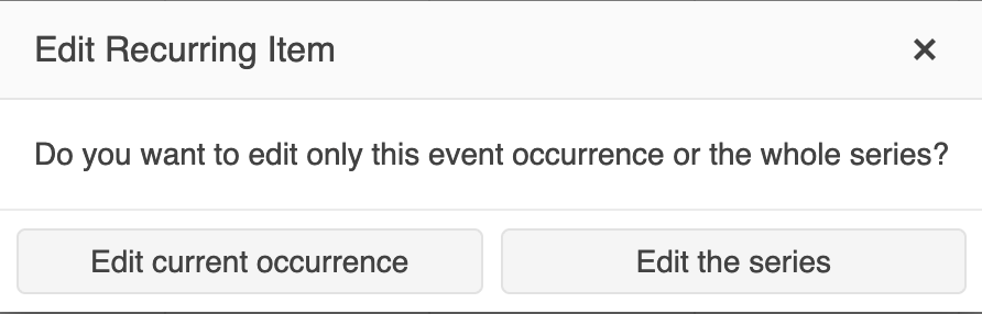 Edit confirmation dialog