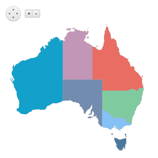 Kendo UI for jQuery Completed Map Output