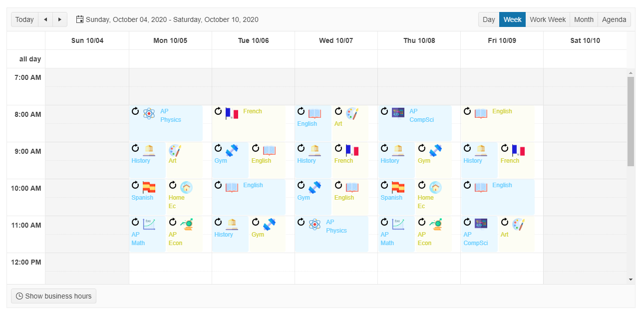 Kendo UI for jQuery Scheduler Overview