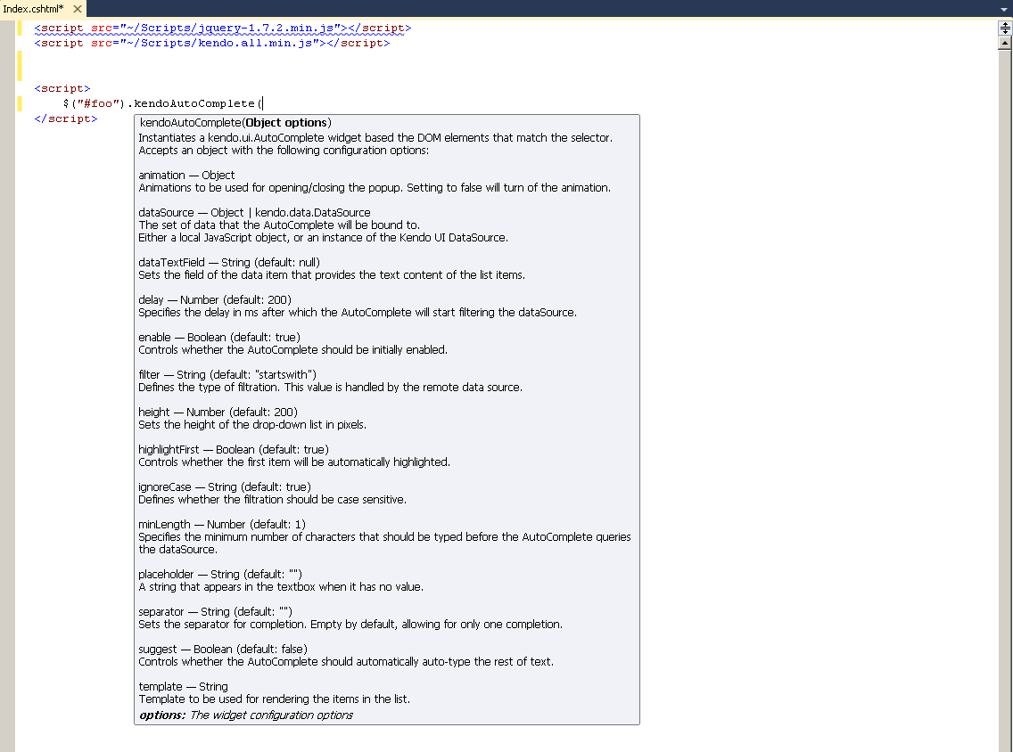 Kendo UI for jQuery plugin