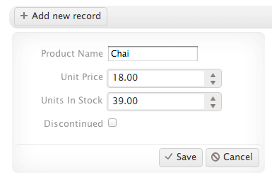 Kendo UI for jQuery ListView Item editing