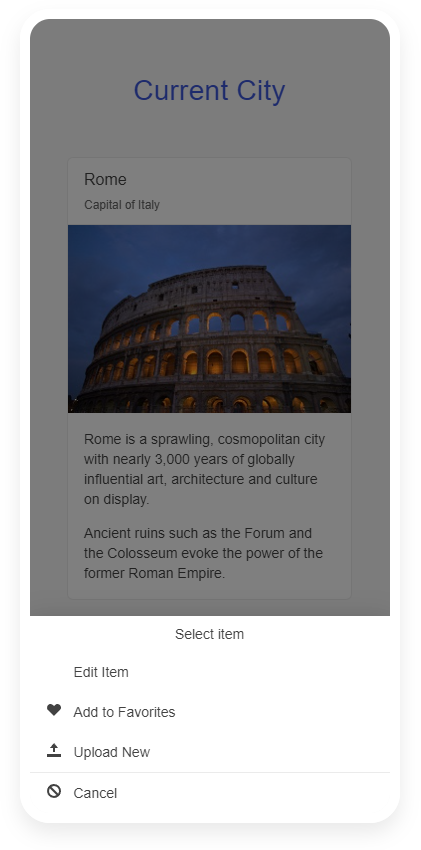 Kendo UI for jQuery ActionSheet Overview