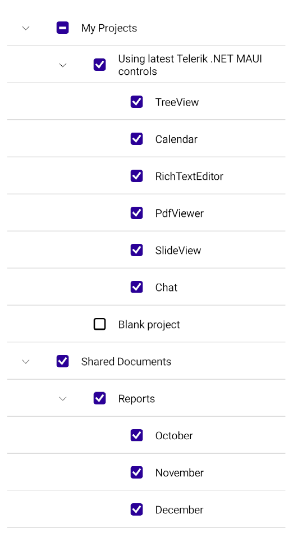 .NET MAUI TreeView Recursive Mode