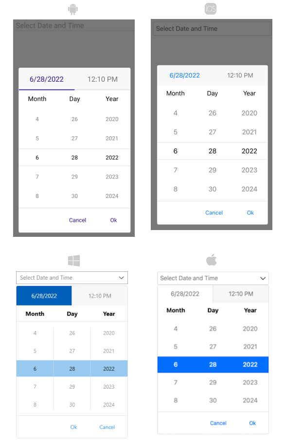 DateTimePicker Getting Started