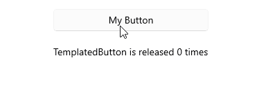 .NET MAUI TemplatedButton Released Event