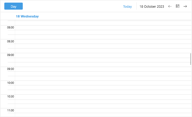 Scheduler Time Ruler Settings