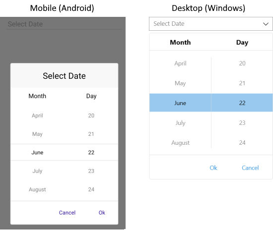 DatePicker Spinner Format