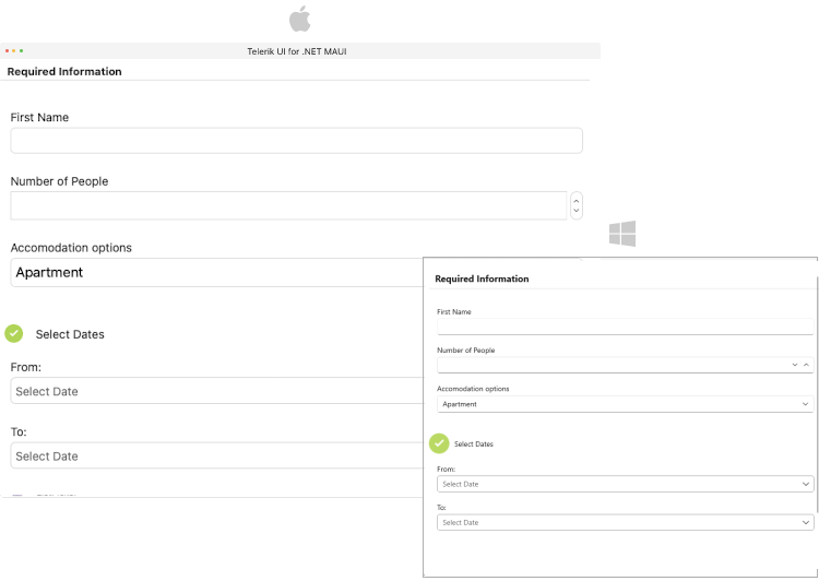 .NET MAUI DataForm Headers in Groups