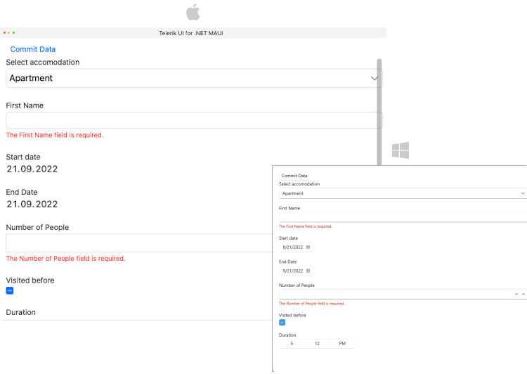 .NET MAUI DataForm Commit Data