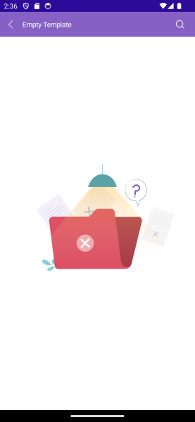 .NET MAUI CollectionView Empty Template