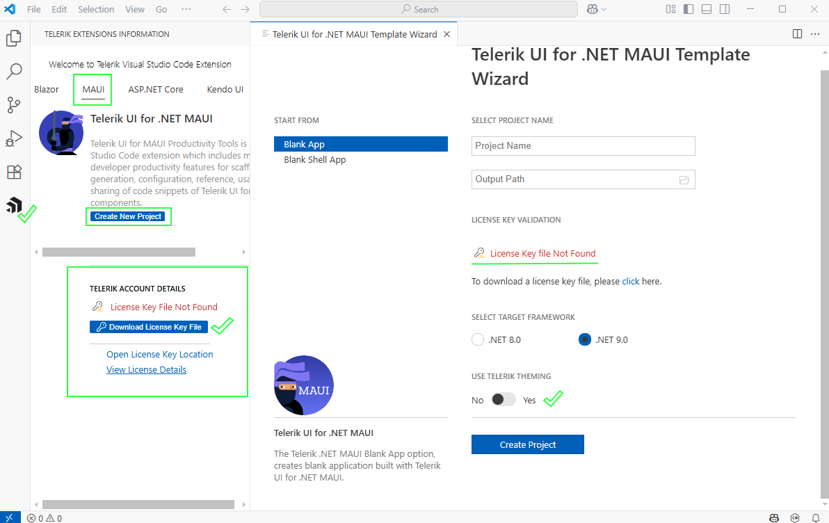 .NET MAUI VS Extension License Key