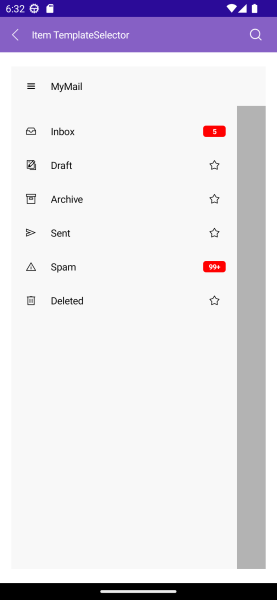 Telerik UI for .NET MAUI NavigationView ItemsSource and ItemStyle