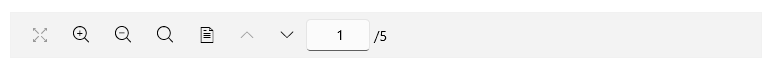 .NET MAUI PdfViewer Toolbar