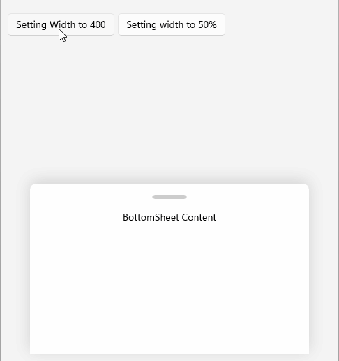 .NET MAUI BottomSheet width