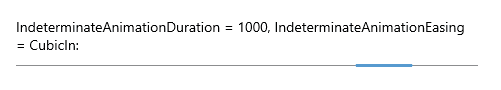 .NET MAUI ProgressBar Indeterminate Animation Duration and Easing