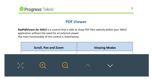 .NET MAUI PdfViewer ToolbarStyling