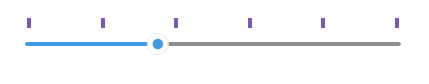 Telerik Slider for .NET MAUI Ticks Template