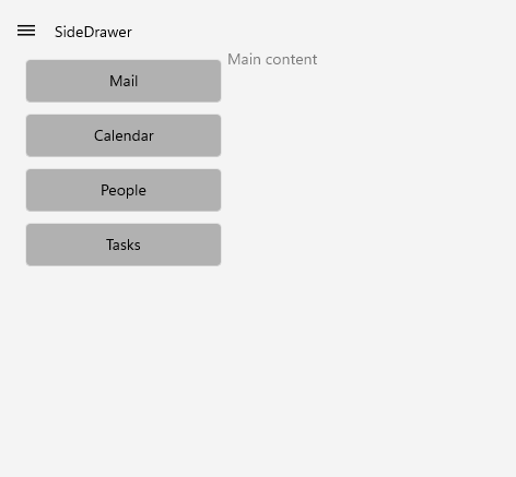 .NET MAUI SideDrawer Getting Started