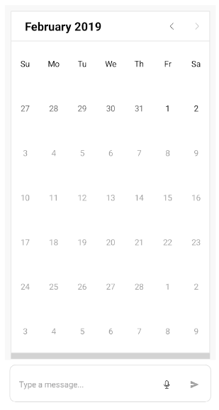 .NET MAUI Chat Picker Inside