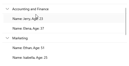 Telerik .NET MAUI CollectionView .NET MAUI CollectionView GroupTap Command
