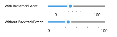 Telerik Slider for .NET MAUI Backtrack Extent