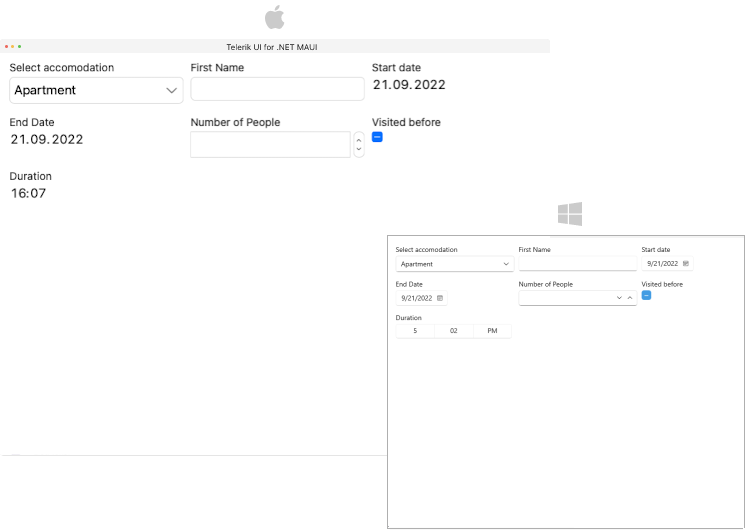 .NET MAUI DataForm Grid Layout Definition