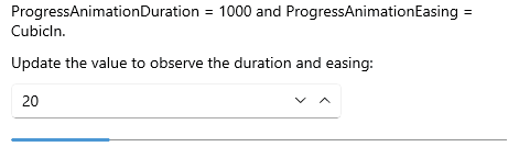 .NET MAUI ProgressBar Animation Duration and Easing