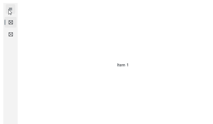 Telerik UI for .NET MAUI NavigationView Compact DisplayMode