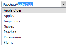 ComboBox AutoComplete Separator