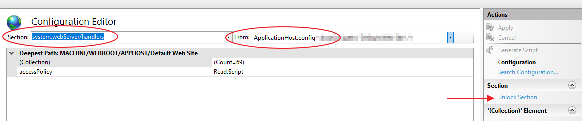 Configuration editor