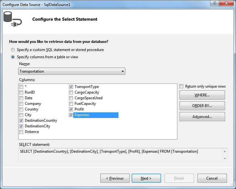 Pivot Grid-Getting Started-Binding-SQL 1