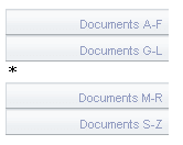 Vertical separator tabs