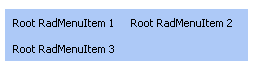 RadMenu Extra Rows